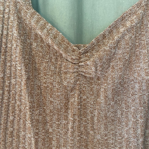 Reformation Jeans Brynn Knit Dress in Pecan Size XL - Picture 5 of 5